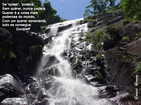 Frases de Gurdjieff: cachoeira de Ilhabela
